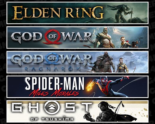 Elden + GOW + Ragnarök + Miles + Tsushima