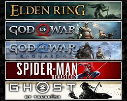 Elden + GOW + Ragnarök + Spider 1 + Tsushima