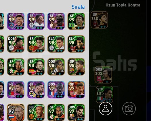 Kurulu kadro meta oyuncular