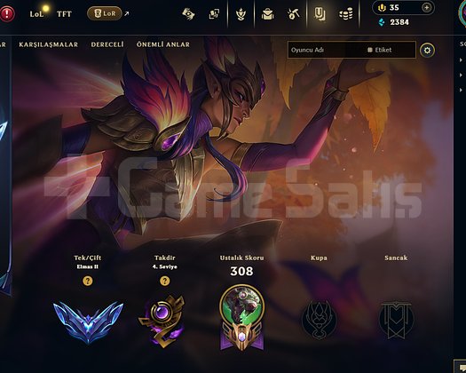TR DİA2 75 LP 32 SKIN HANDMADE HESAP