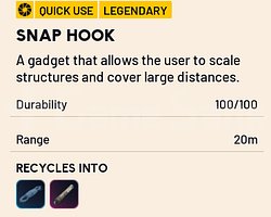 3x Snap hook