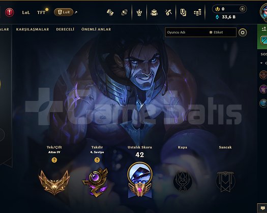 EUW / GOLD 4 / +30 LP -10 LP GAİN