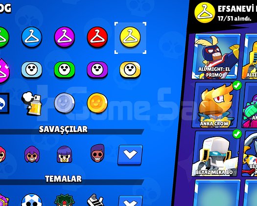 100K KUPA - TÜM KARAKTERLER FULL SEVİYE - Master