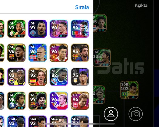 Satılık efootbal hesabı mükemmel hesap kacırmayın