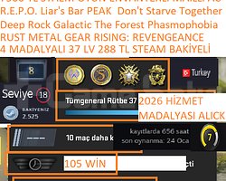 4 MADALYALI 37 LV 288 TL STEAM BAKİYELİ RUST Deep