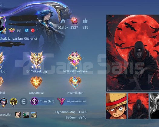 Max 975 yıldız 5 global taglı hesap