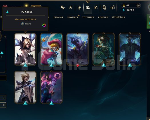 İG Kaisalı 58 wr  plat4 euw  +30 -10 hesap