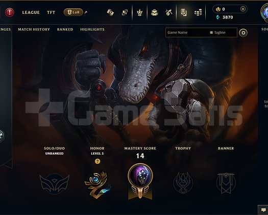 EUW 17 LEVEL RENEKTON SKIN HANDMADE MAIL ONAYSIZ