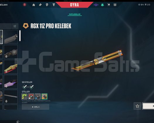 Tr Mailli Yağmacı Vandal RGX 11z Pro Kelebek