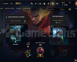 EUW 16 LEVEL HANDMADE VLAD DARIUS URGOT MAIL ONAYS