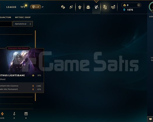 EUW 15 LEVEL HANDMADE KARTHUS SKIN MAIL ONAYSIZ