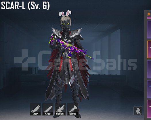 4 XUIT MASKARA SCAR 6LVL MASKARA M416 2LVL FIRSAT!