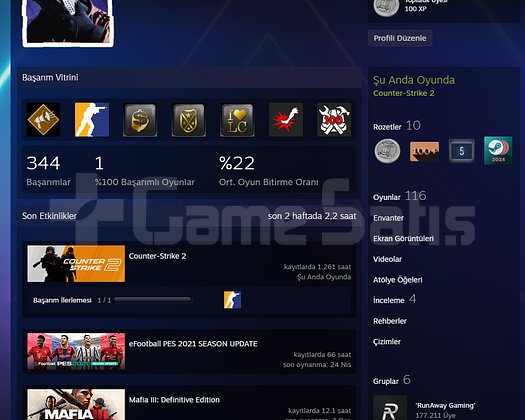 !!! CS 2 STEAM HESAP !!!!  TR PİYASA DEĞERİ 900