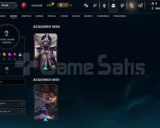 EUW Unranked | 2 Kostüm - 37 Hero | LoL Hesap