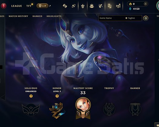 EUW Unranked | 2 Kostüm - 36 Hero | LoL Hesap