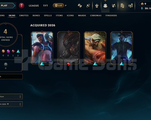 EUW Unranked | 4 Kostüm - 20K Mö | Dereceli Hazır