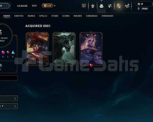 EUW Unranked | 3 Kostüm - 52 Hero | LoL Hesap
