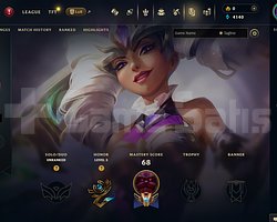 EUW Unranked | 6 Kostüm - 39 Hero | LoL Hesap