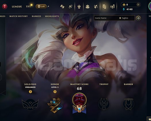 EUW Unranked | 6 Kostüm - 39 Hero | LoL Hesap