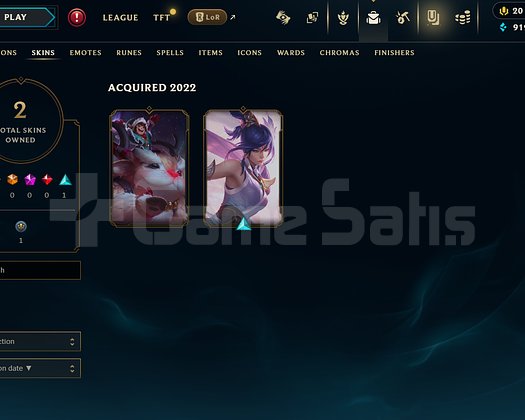 EUW Unranked | 2 Kostüm - 24 Hero | LoL Hesap