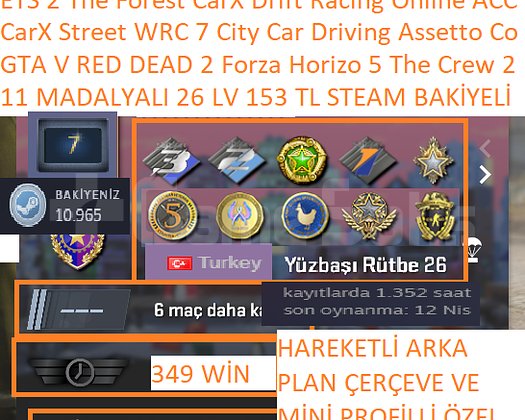 11 MADALYALI 26 LV GTA V RED DEAD 2 Forza Horizon