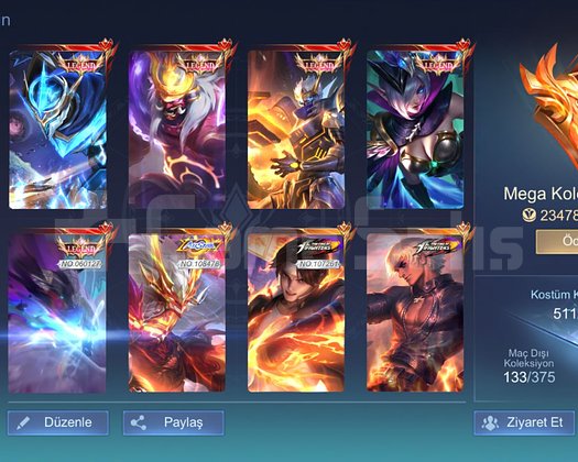 İLK SAHİBİNDEN 5 LEGEND - MEGA2-512 KOSTÜM