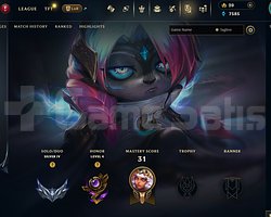 EUW Silver 4 | 7 Kostüm - 58 Hero | LoL Hesap