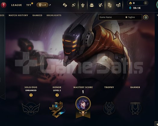 EUW Unranked | 2 Kostüm - 20K Mö | LoL Hesap