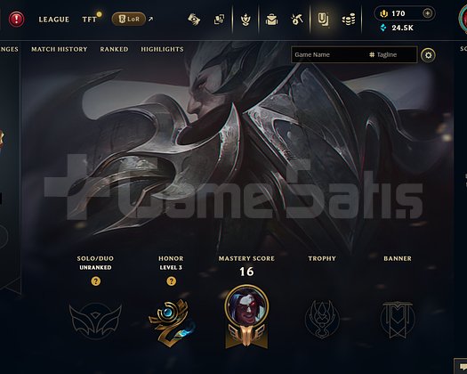 EUW Unranked | 4 Kostüm - 24K Mö | LoL Hesap