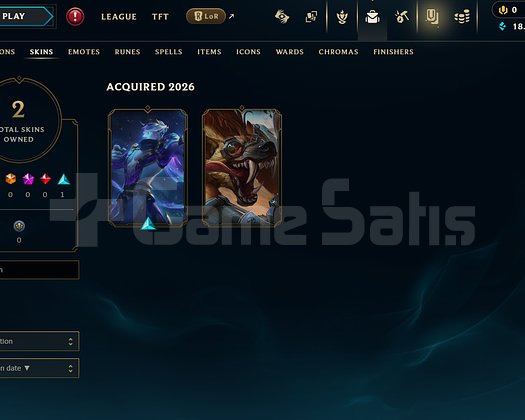 EUW Unranked | 2 Kostüm - 18K Mö | LoL Hesap