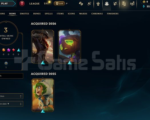 EUW Unranked | 3 Kostüm - 22K Mö | Dereceli Hazır