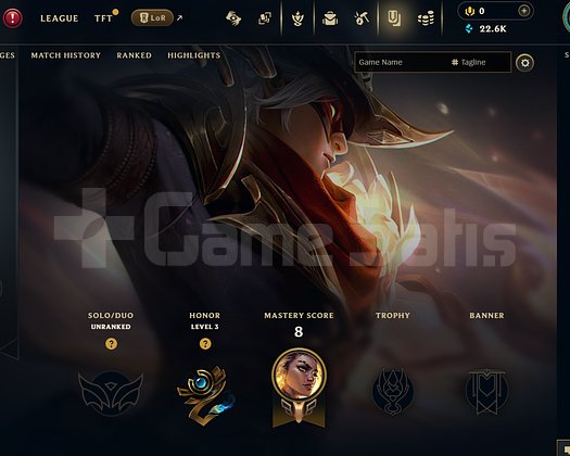 EUW Unranked | 3 Kostüm - 22K Mö | Dereceli Hazır