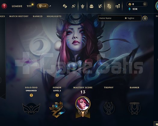 EUW Unranked | 1 Kostüm - 23K Mö | Dereceli Hazır