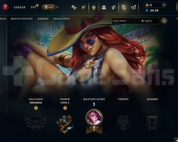 EUW Unranked | 1 Kostüm - 24K Mö | Dereceli Hazır