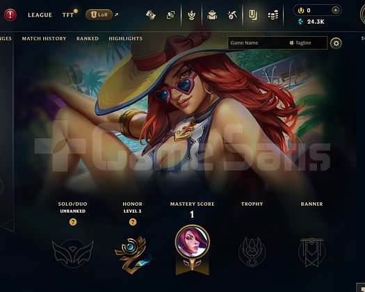 EUW Unranked | 1 Kostüm - 24K Mö | Dereceli Hazır