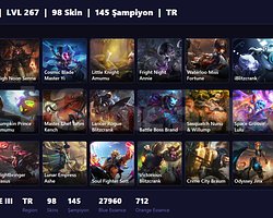 TR / 267 LVL + 98 SKİN + BRONZE III !!