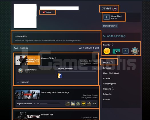 PUBG PLUS RAİNBOW Assassins Creed Origins 9.150 T
