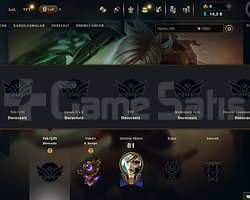 TR 100 ELLE KASILMIŞ RANKED HAZIR 30 LVL ÖMÜRLÜK