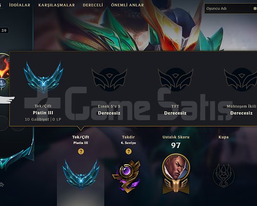 WEST PLAT3 10 WİN SMURFLEMELİK +30 -10 LP GAİN