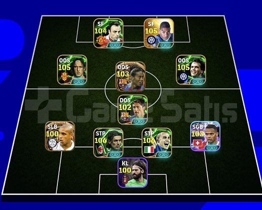 KG 3205 ADRİANO+MALDİNİ+RONALDİNHO+BERBATOV