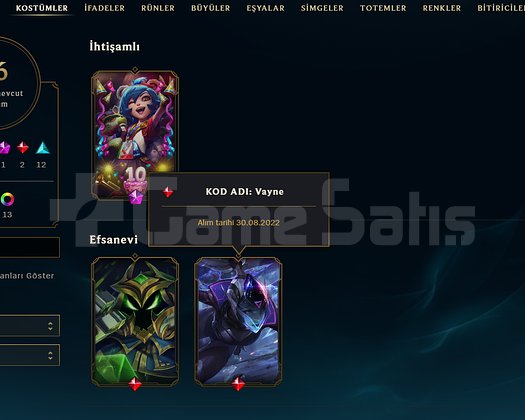 KOD ADI VAYNE 36 KÖSTÜM SİLVER 2 60 LP +60LP