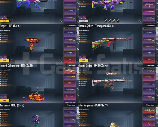 M4-7 P90-7 YABANİ ÇAĞRI M4-4 S4 YÜZ