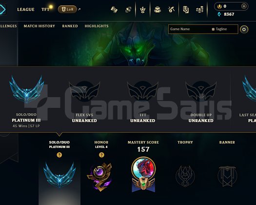 EUW PLAT 3 HESAP