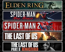 Elden + Miles + Spider 2 + TLOU1 + TLOU2
