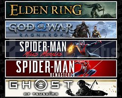 Elden + Ragnarök + Miles + Spider 1 + Tsushima