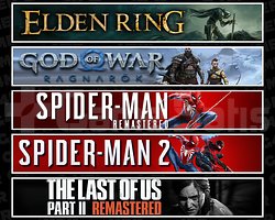 Elden + Ragnarök + Spider 1 + Spider 2 + TLOU2