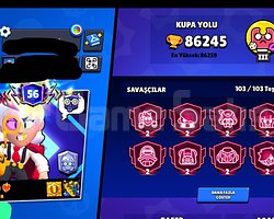 86K kupalı full karakter içeren hesap
