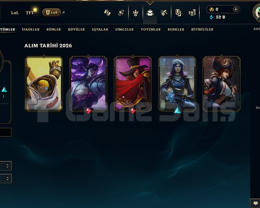 30 LVL UNRANKED | ÇANTADA 2012 RIVEN | 52K ÖZ |
