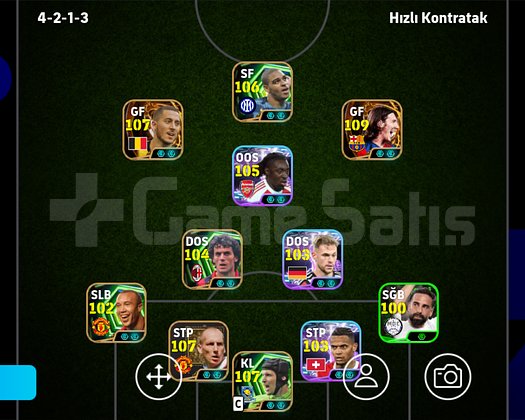109 Hazard 110 messii süper hesap 106 adriano