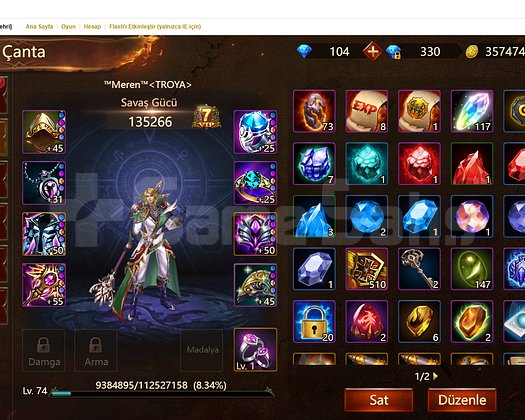 WARTUNE ULTRA TOP HESAP SATILIK EMEK KOKAN Ç
